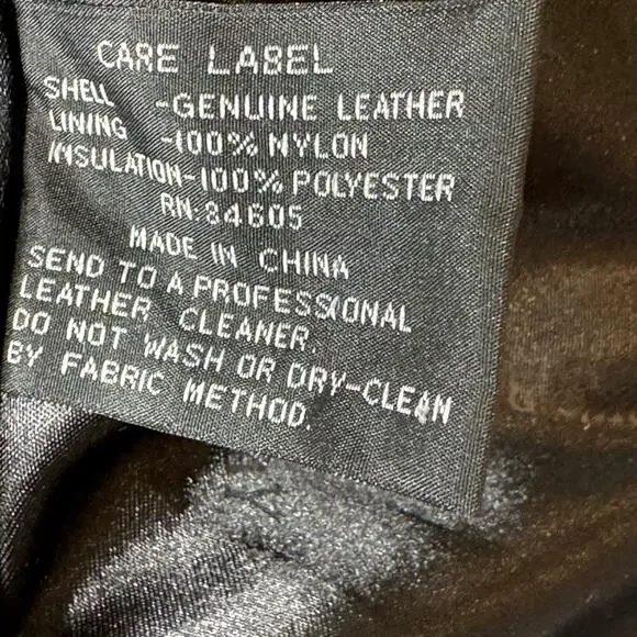 Burks Bay NWT Driving Leather Coat Men Size XL World Series Poker Lined    Black - Picture 10 of 10